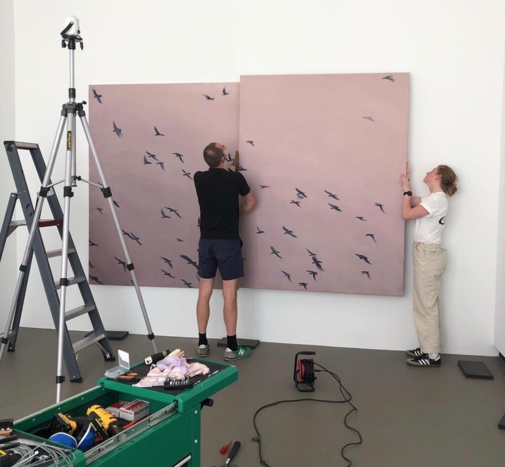 Marloes Roeper in her studio at Depot Boijmans van Beuningen