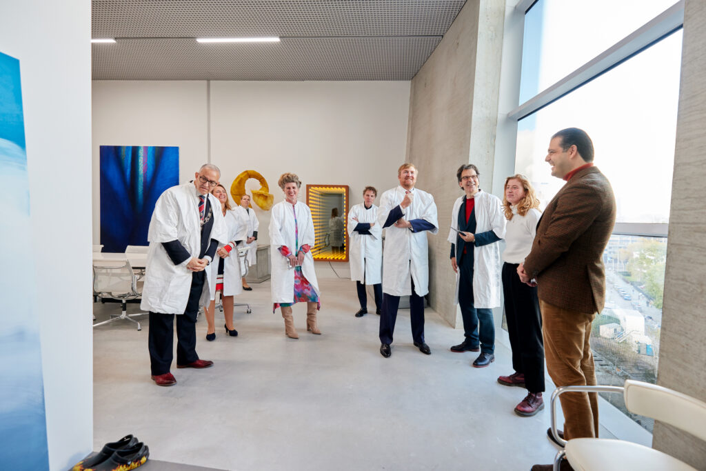 Image of the official Opening of the Depot, location of Marloes her studio within her residency. Image by Aad Hoogendoorn.